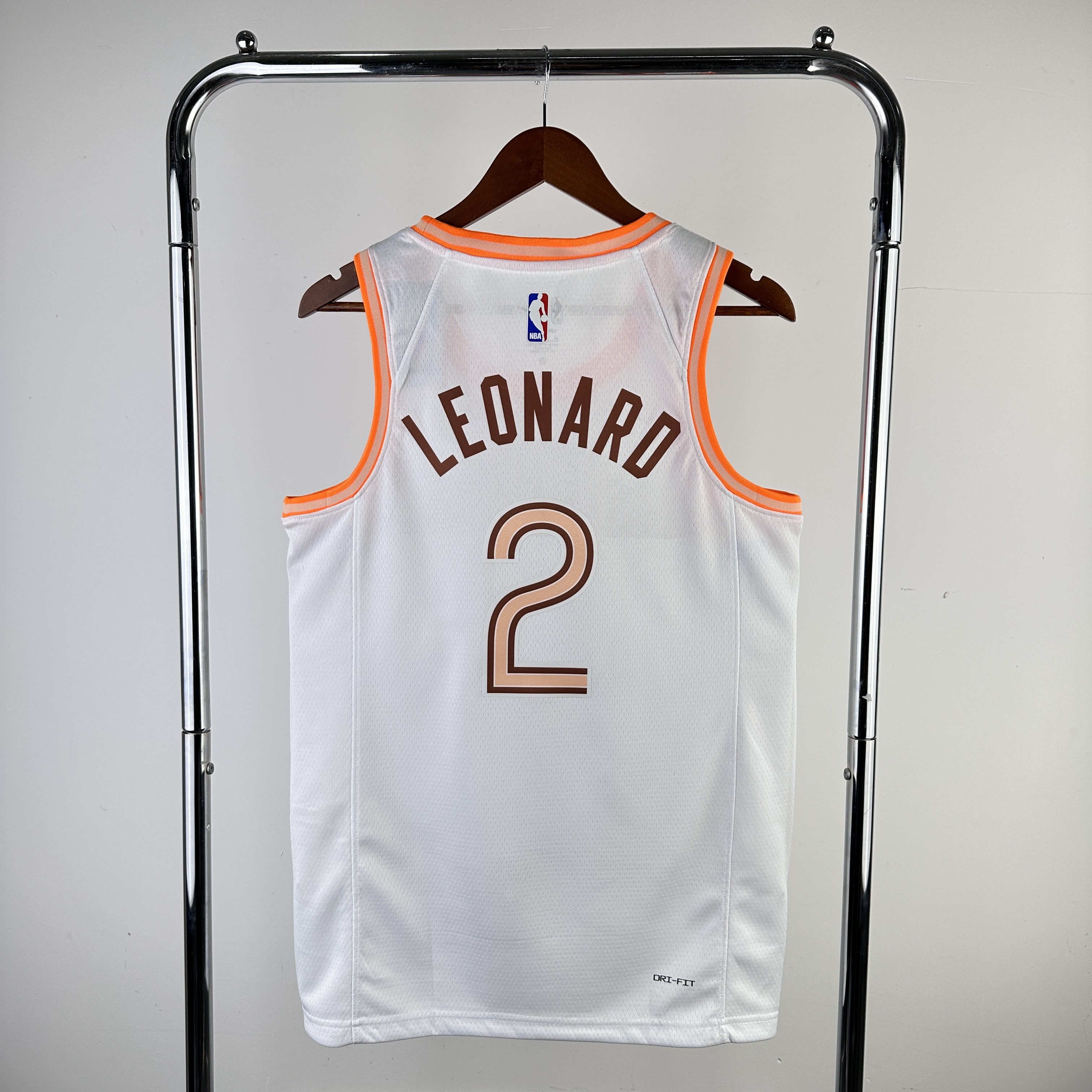 Men San Antonio Spurs #2 Leonard White City Edition Nike 2024 NBA Jersey